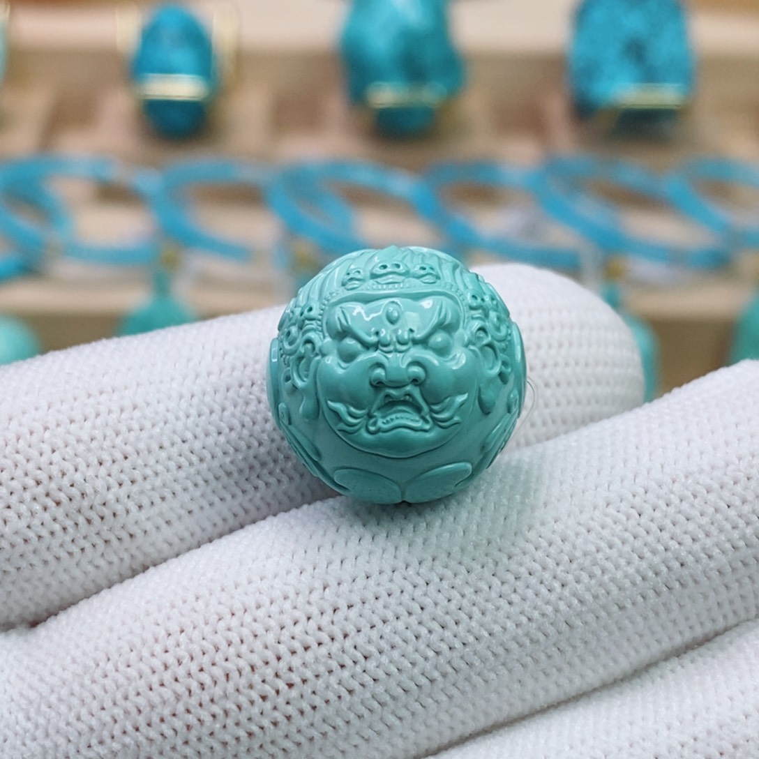 绿松石未镶嵌珠宝奇石18mm