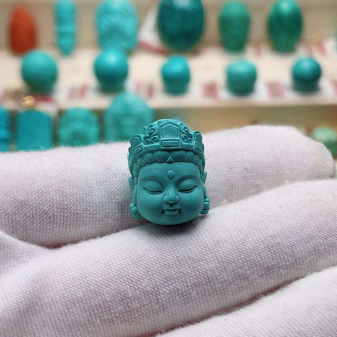 绿松石珠宝半成品未镶嵌