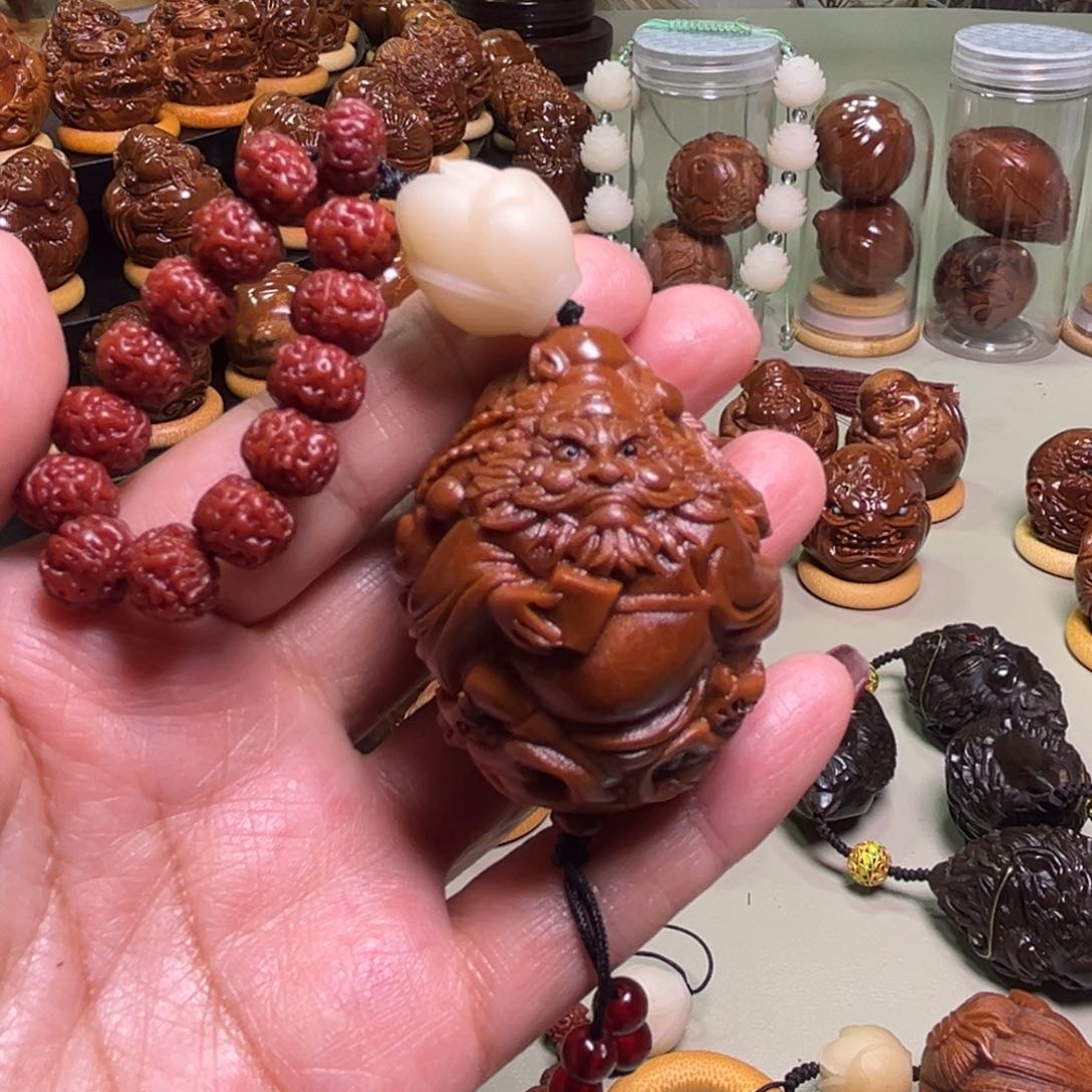 橄榄核把件烟*金刚菩提钟馗