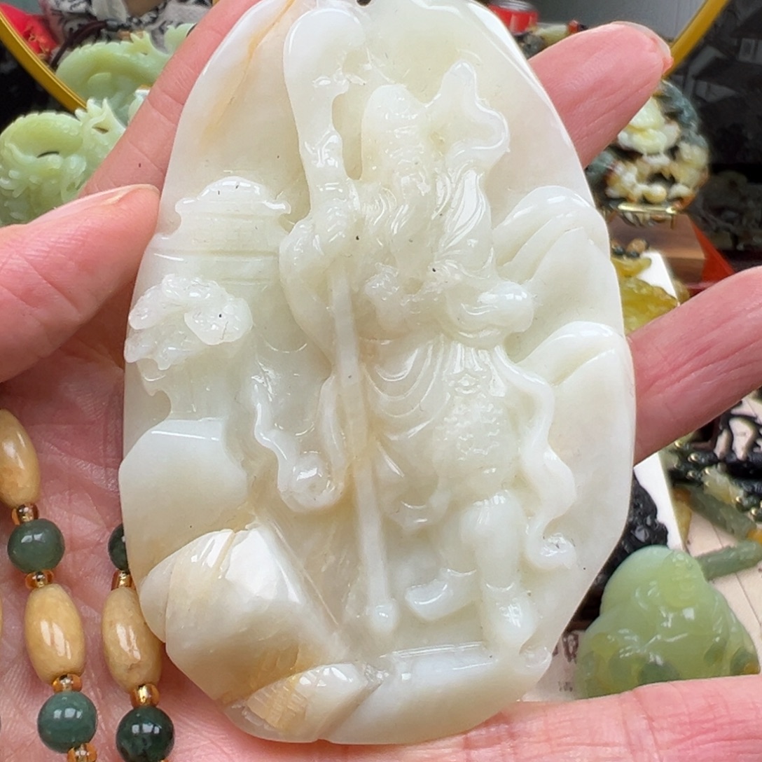 岫玉未镶嵌挂件挂件