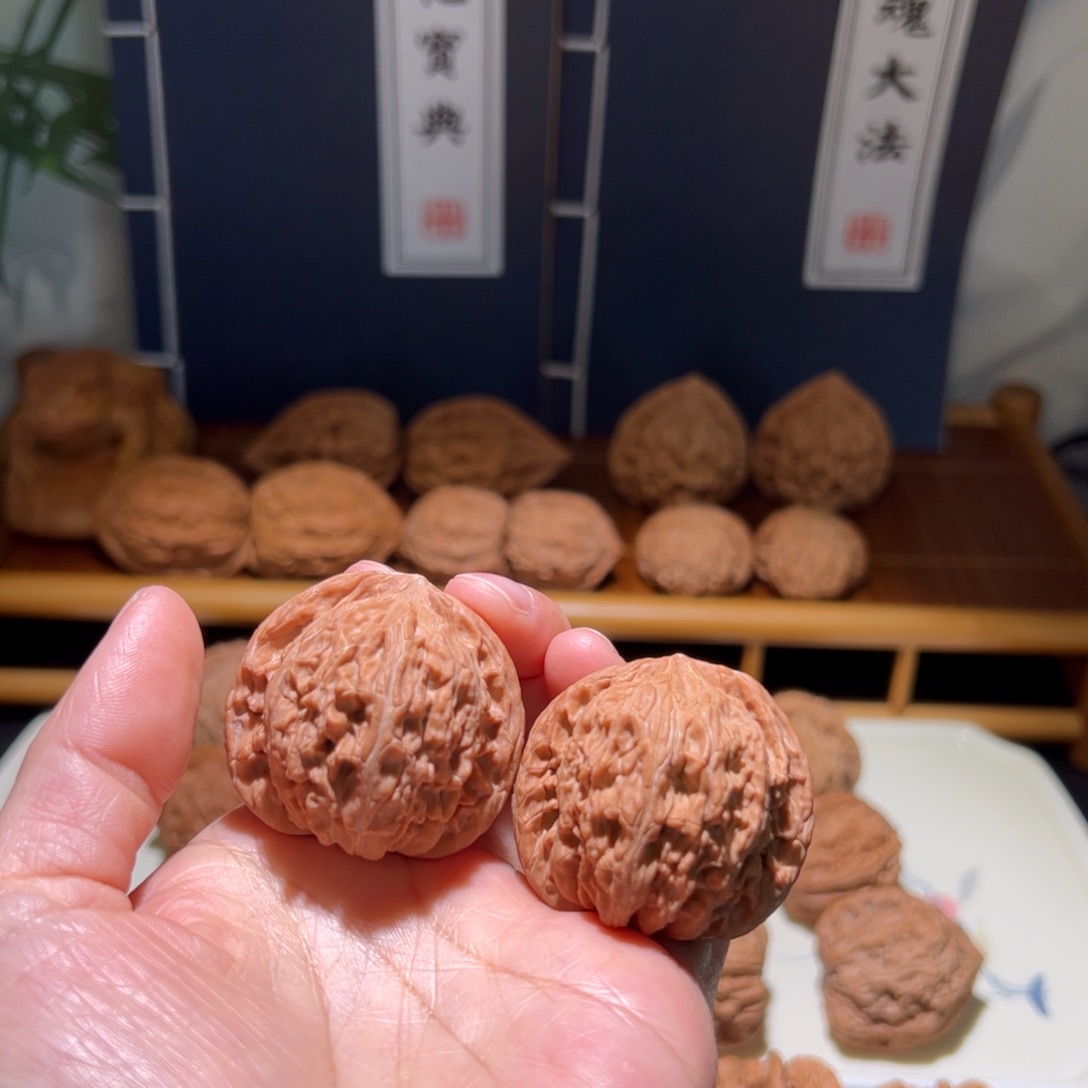 壮***云把件文玩核桃磨盘