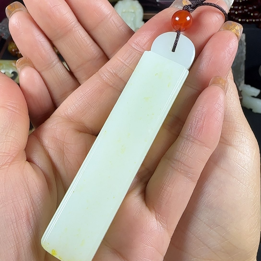 和田玉（糖玉）未镶嵌挂件藏*阁
