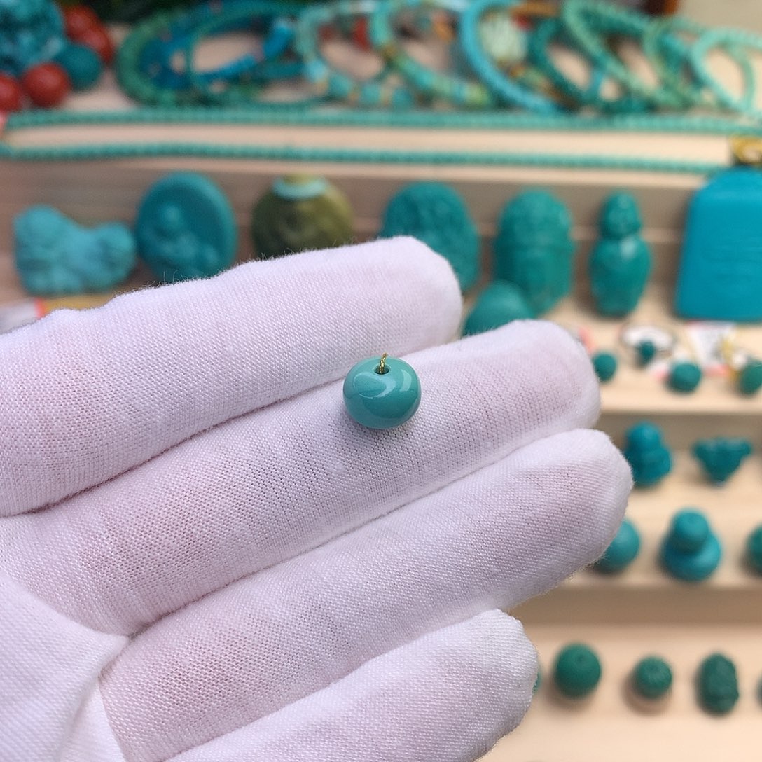 绿松石珠宝半成品未镶嵌