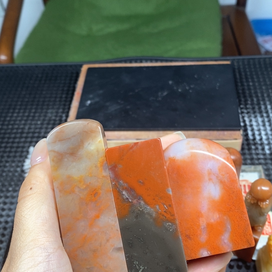 花***树印石寿山石成品正章书法用品