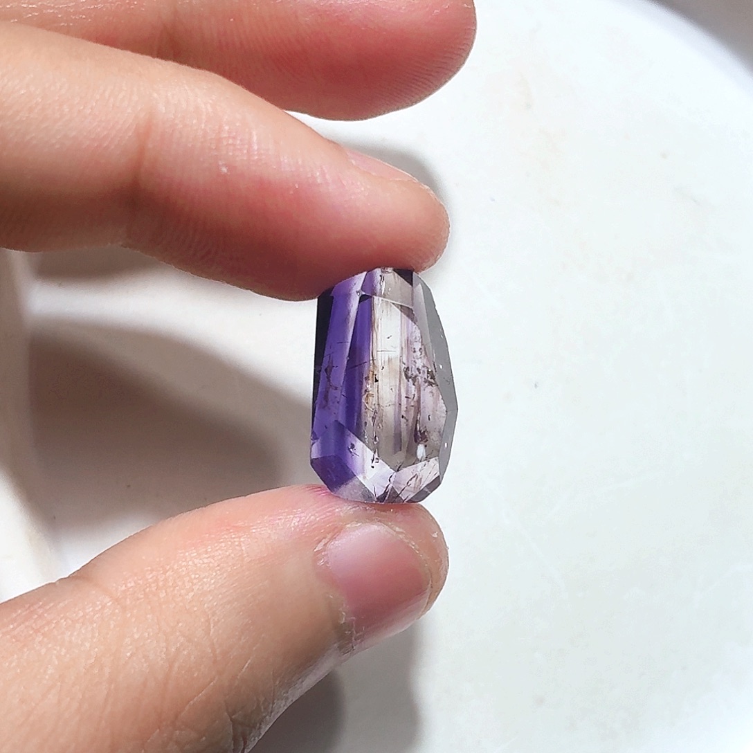 珠宝半成品未镶嵌水晶超七打孔不退换