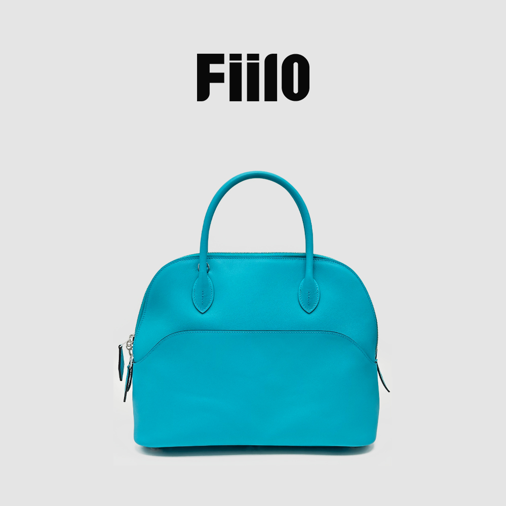 【Fiilo菲洛】T104北方蓝经典保龄球包贝壳包复古百搭女士手提包