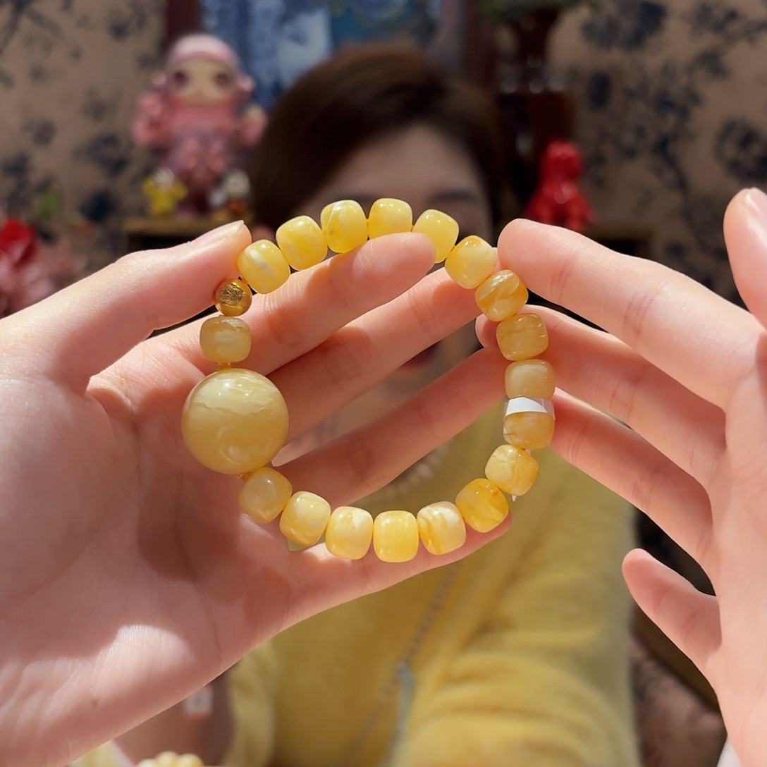 蜜蜡手串未镶嵌手串