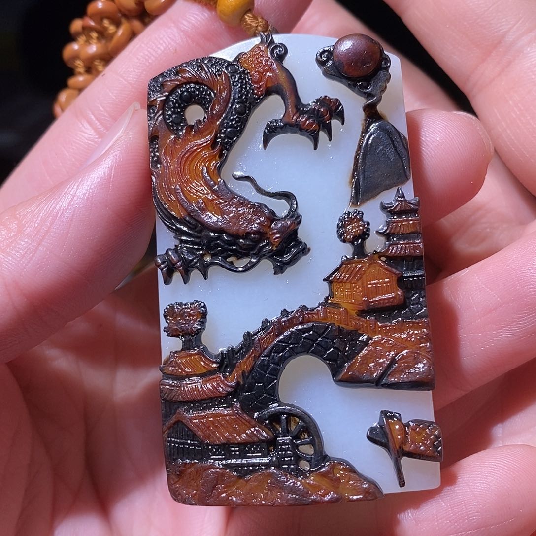 和田玉挂件未镶嵌