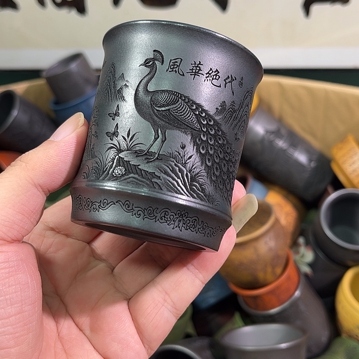 茶杯紫砂全手工紫砂主人杯
