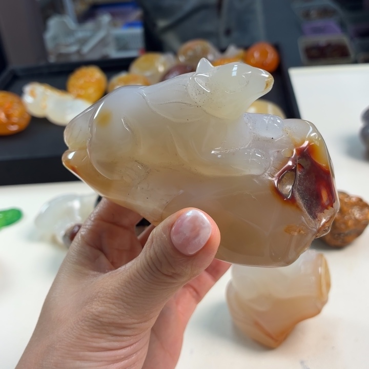 玛瑙/玉髓吊坠(不含链)未镶嵌