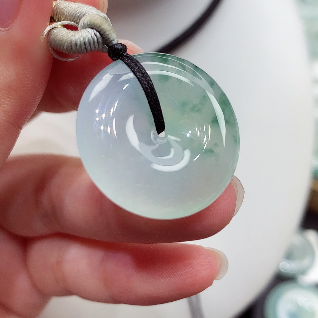 颈饰未镶嵌翡翠编号108，24.1/5.8