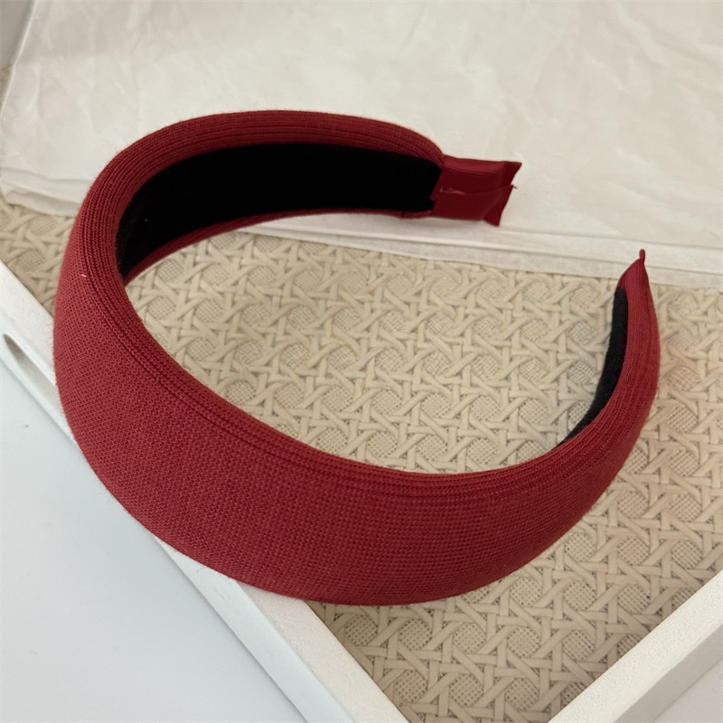 韩版网红复古百搭针织发箍女显脸小头箍宽边不勒头发带气质新