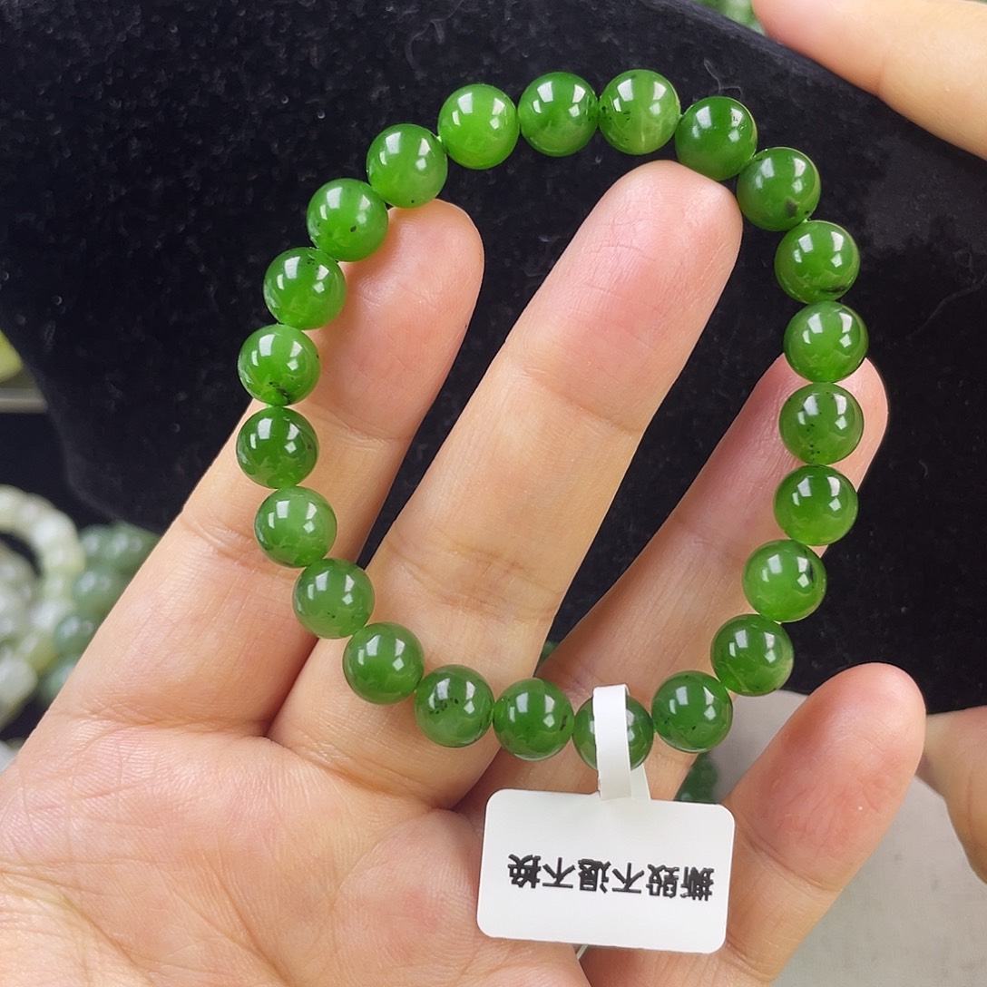 和田玉（碧玉）未镶嵌手链