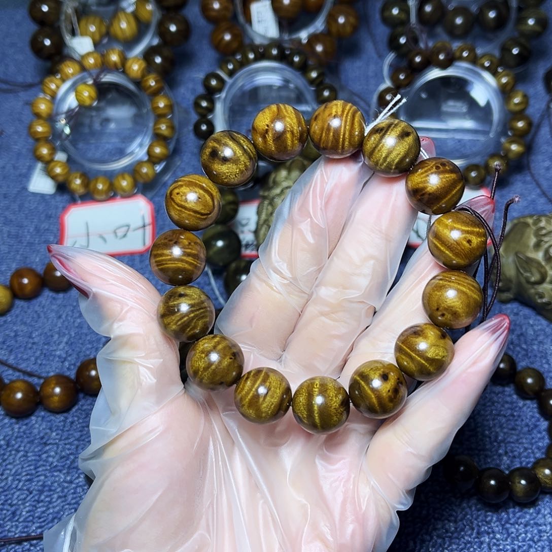 楠木（金丝楠）手串/手链1.5枯木瘤疤