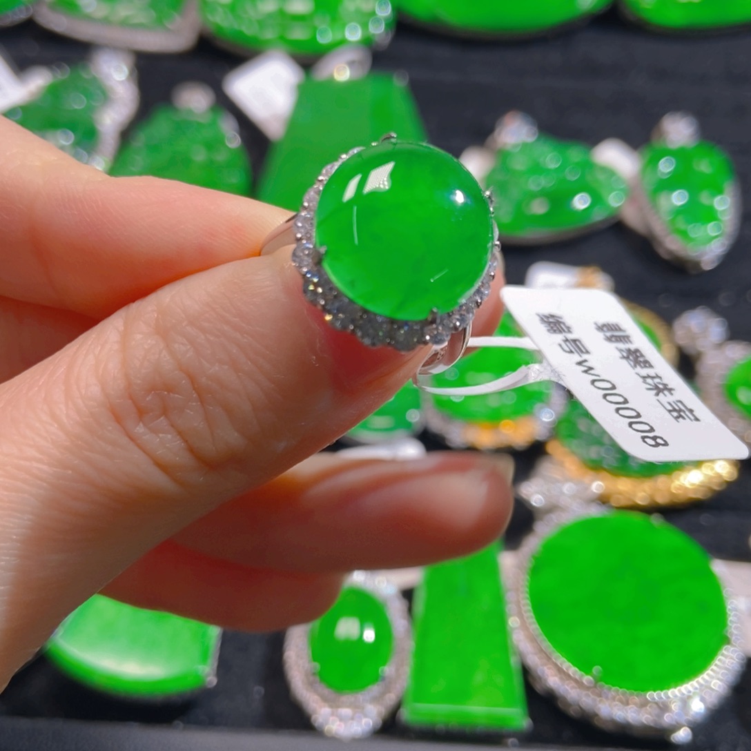 翡翠吊坠(不含链)银S925镶嵌