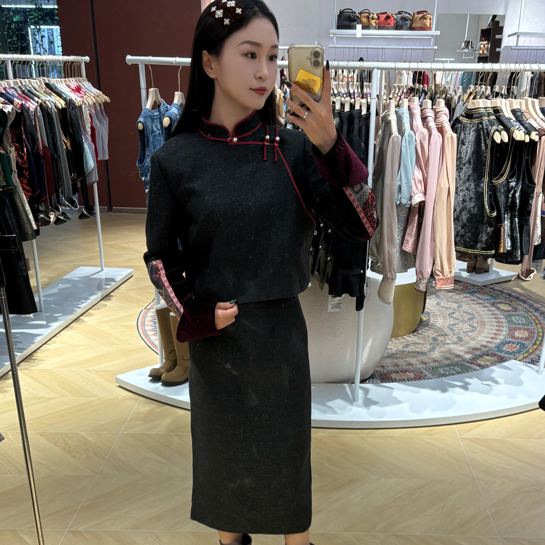 陶萨T024长裙套装