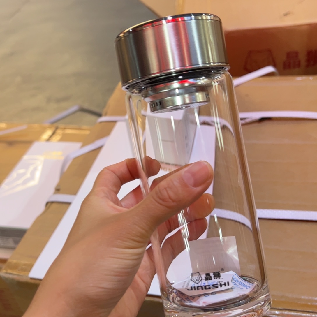 晶单层烫手玻璃杯460玻璃杯460本色提环