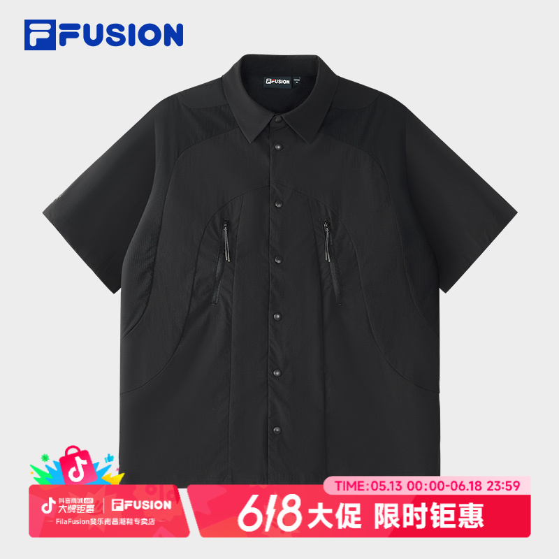 FILA斐乐正品男款秋季休闲百搭潮流户外运动衬衫上衣T11M521402