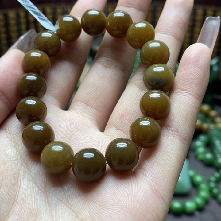 和田玉手串未镶嵌