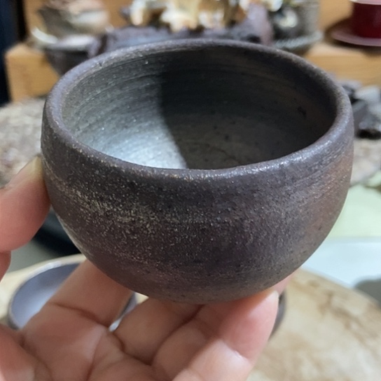 杯柴烧裸烧手作品