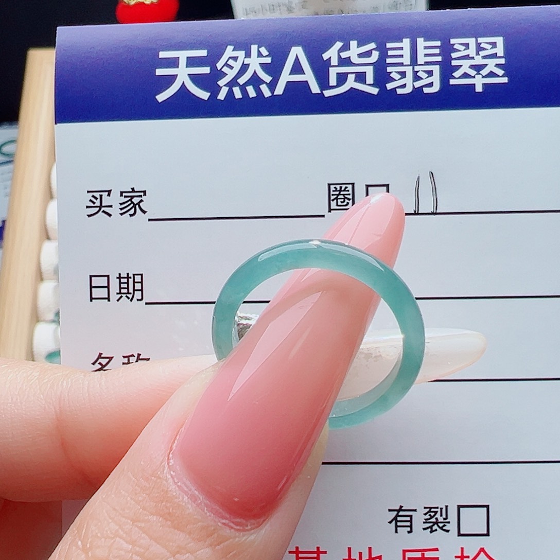 琳***哥翡翠未镶嵌戒指天然