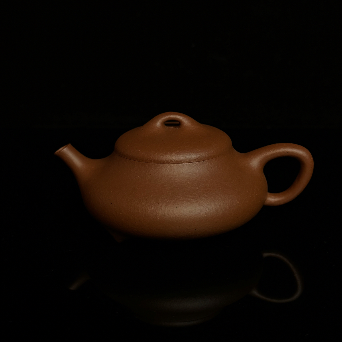 【汉棠石瓢大红泥容量150cc】黄龙山原矿大红泥精工制作宜兴紫砂壶