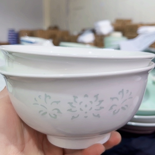 景德镇瓷器精品玲珑面碗2个