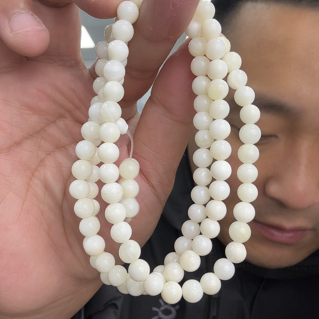 白玉菩提手串6m108玉华