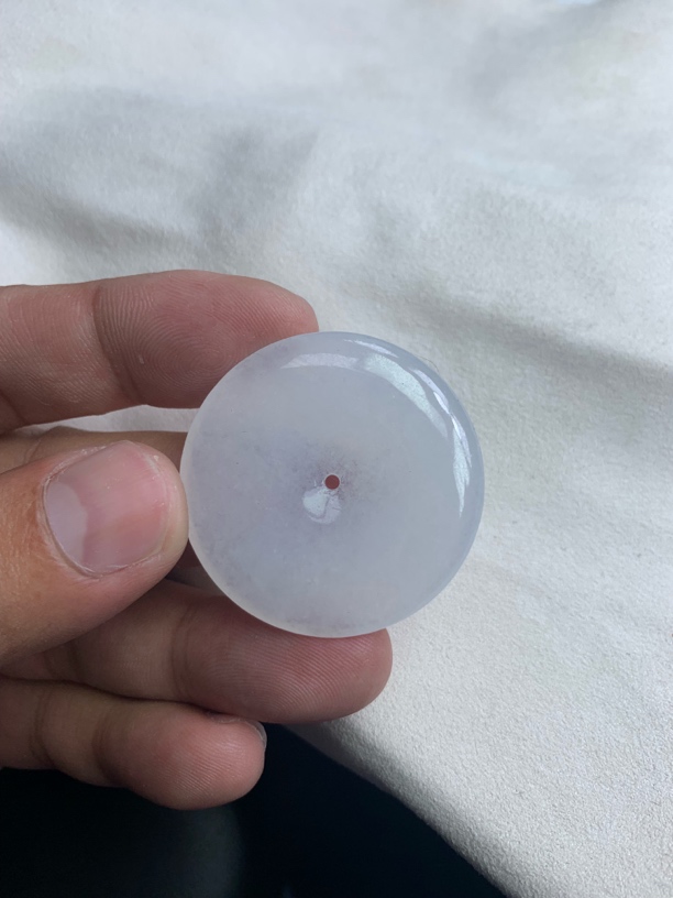 缅甸天然A货翡翠平安扣