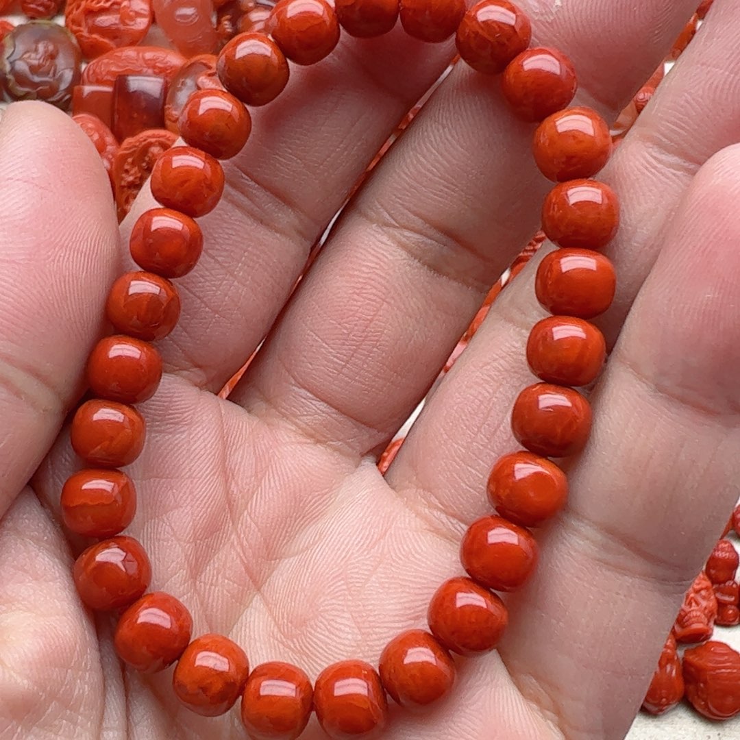 南红玛瑙配饰未镶嵌