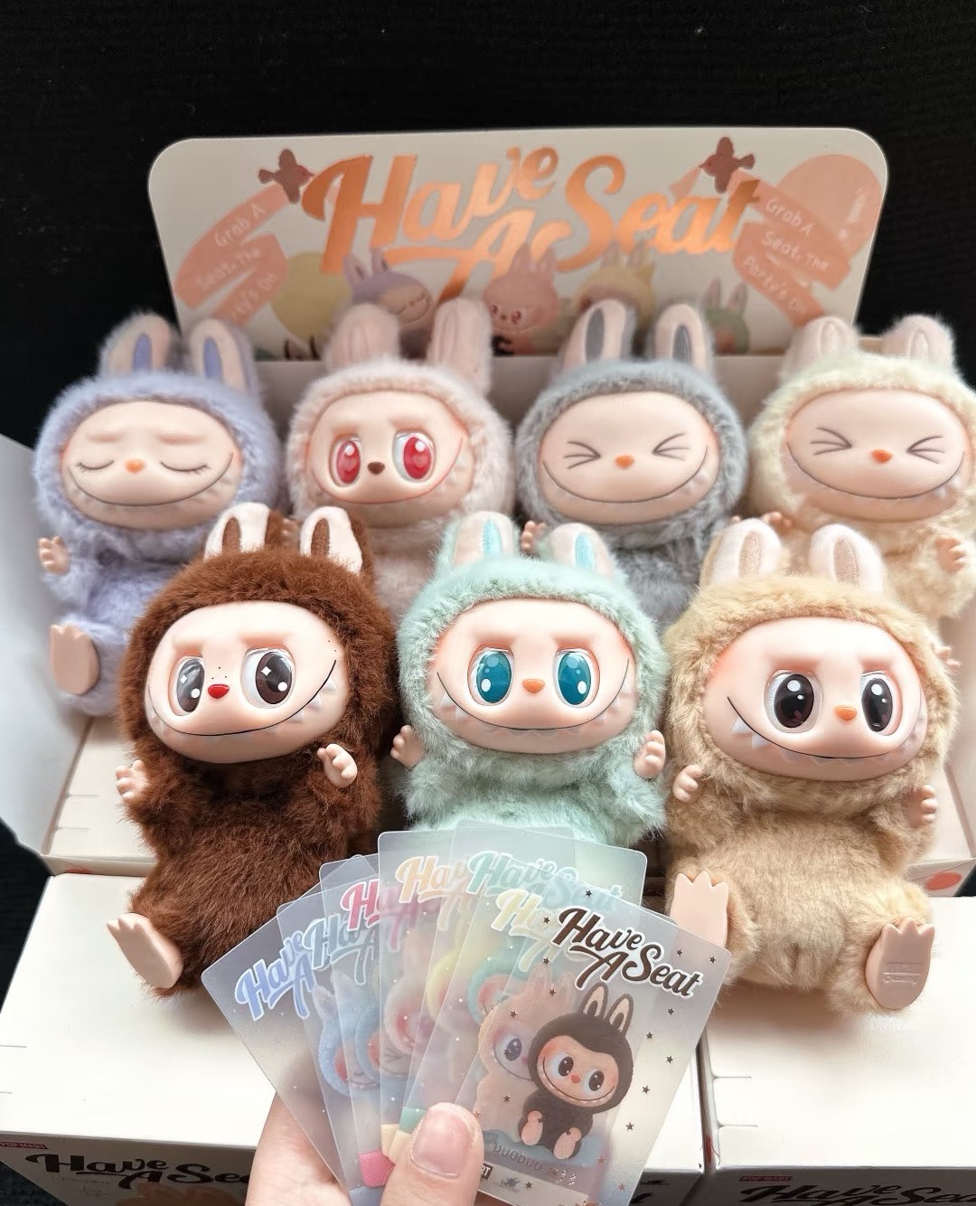 2代【国版】爆款泡泡坐坐派系列马卡龙搪胶毛绒公仔