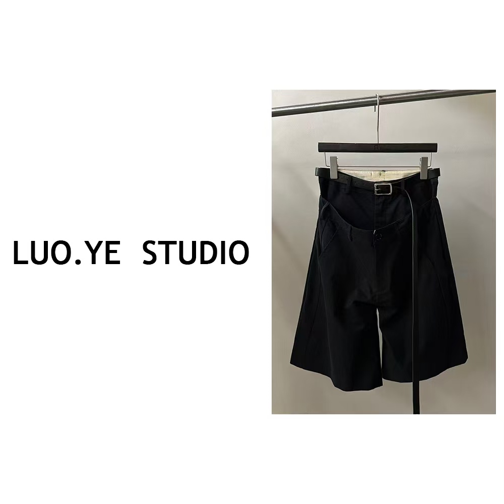 罗爷 · 【海棠霓裳】西装中裤短裤女春季松弛感慵懒裤子休闲裤R13