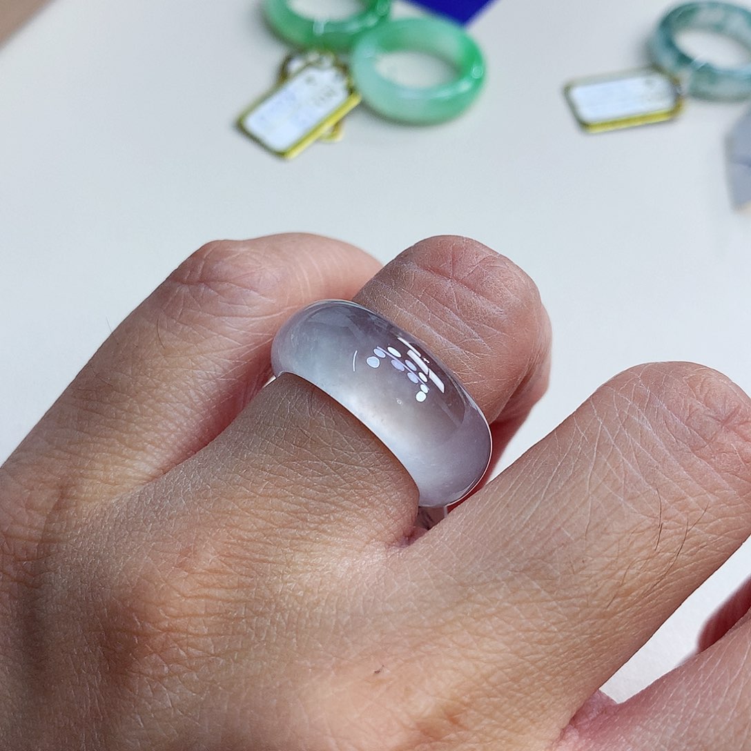 翡翠戒指未镶嵌12-13号