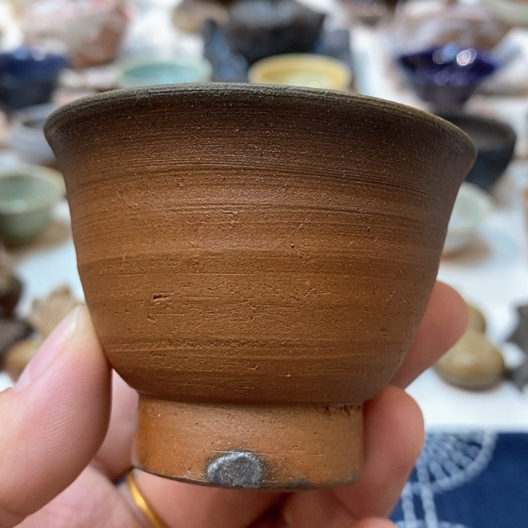 柴烧侘寂粗陶茶具 