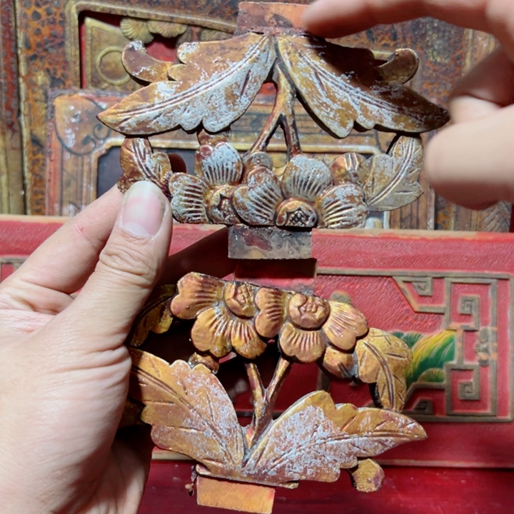 钤***居木木雕工艺品摆件