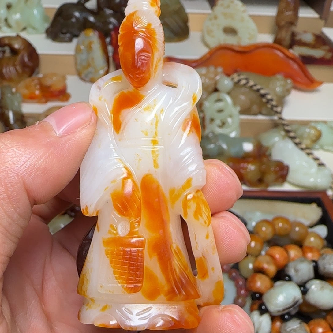 澎***心和田玉未镶嵌颈饰