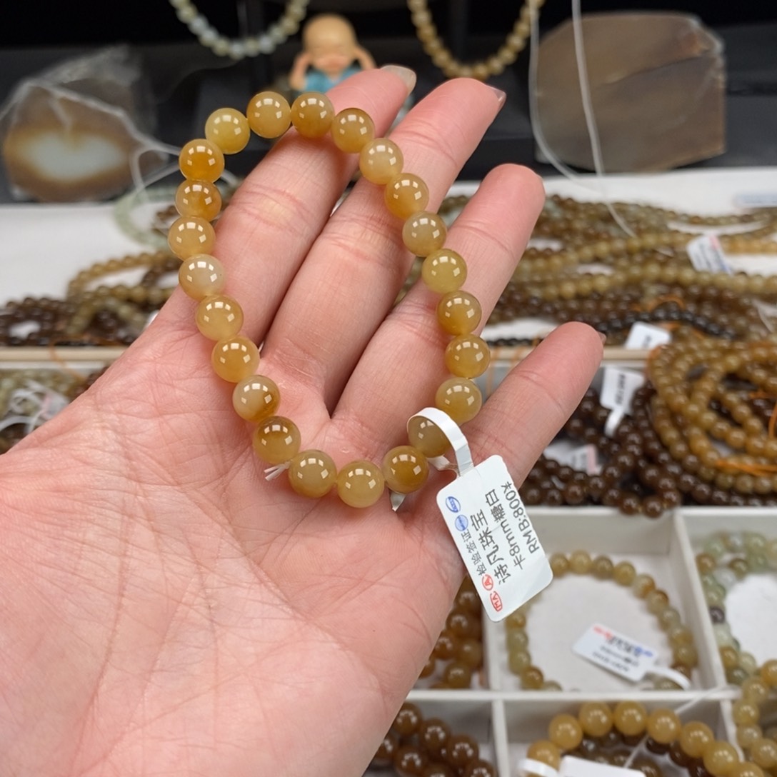 和田玉（糖玉）手串未镶嵌易****s