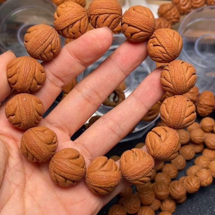 桃核手串龙纹桃核40