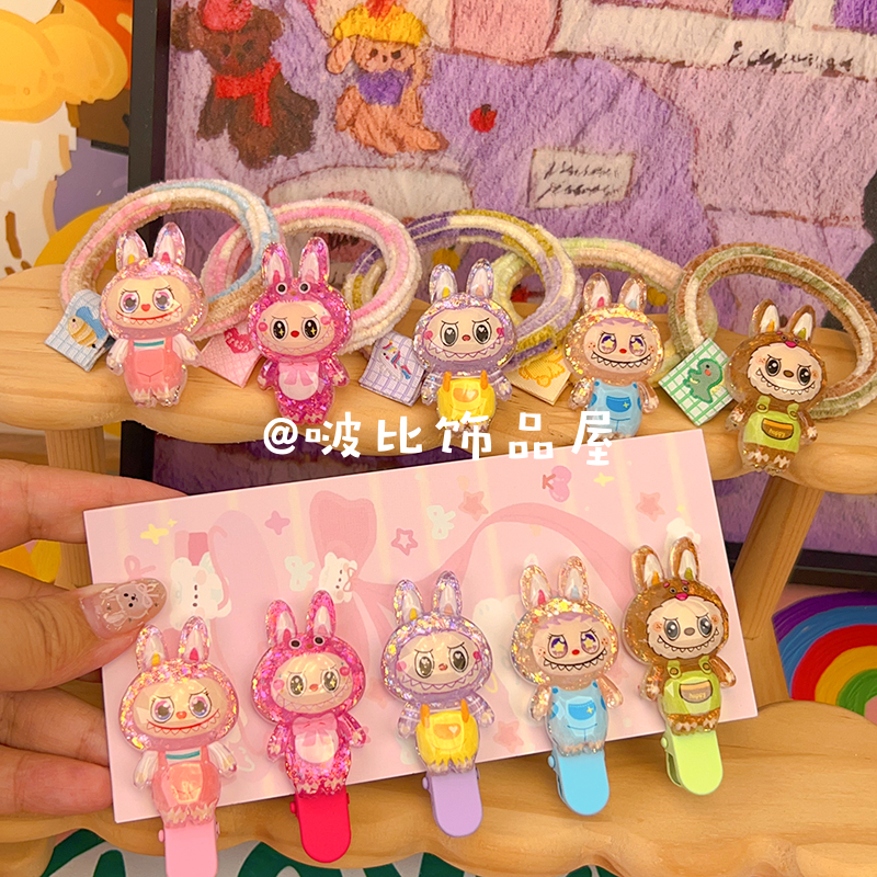 【冰透布布发饰系列】韩版少女卡通发饰创意款网红发绳
