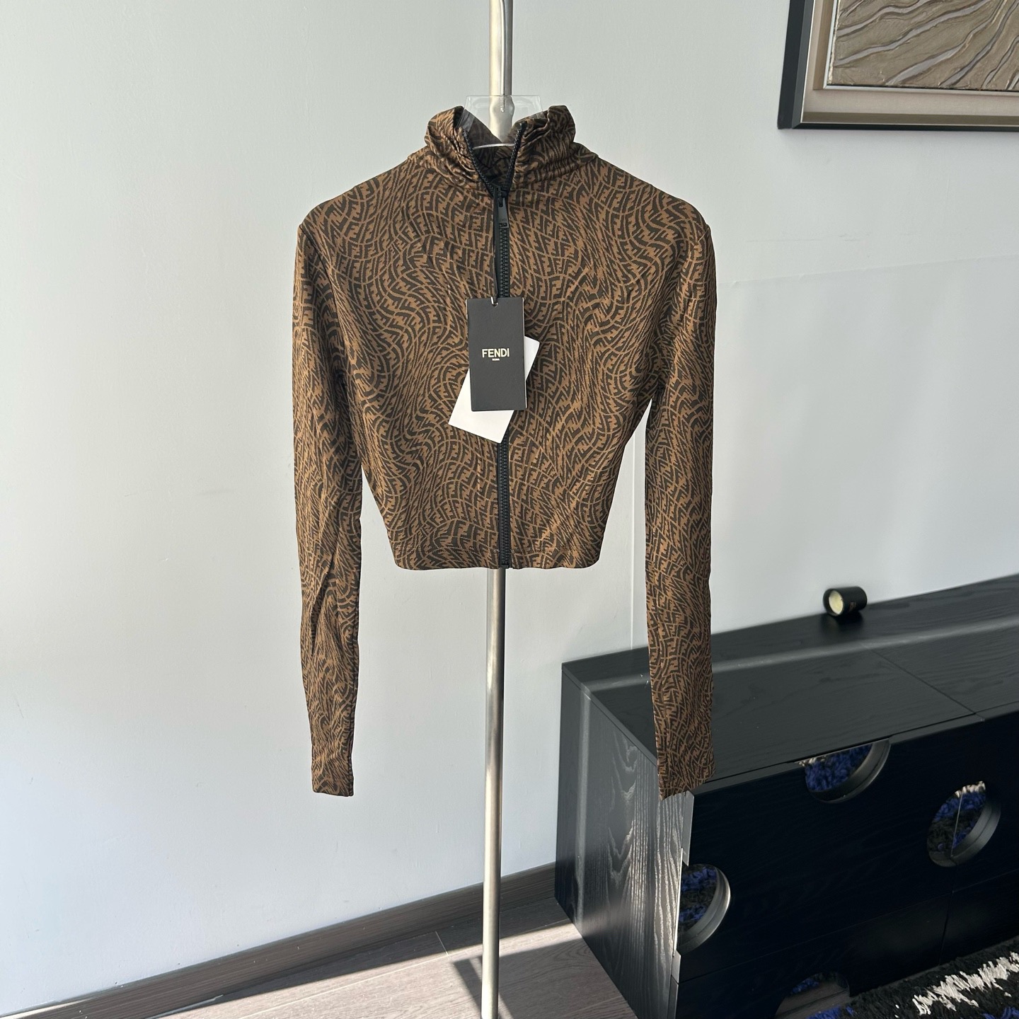 99新 FENDI/芬迪 双F老花圆领针织衫40码