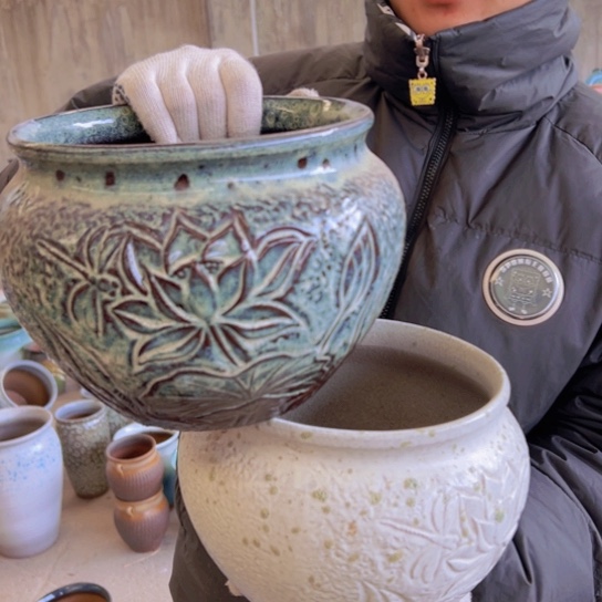 紫砂花盆高17口20————-