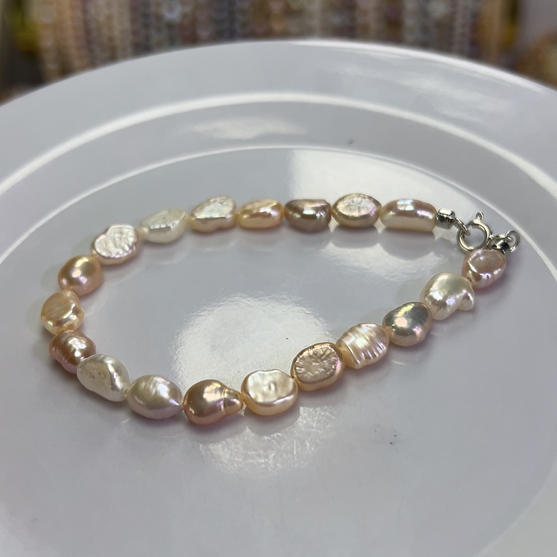 手绳淡水珍珠钛钢