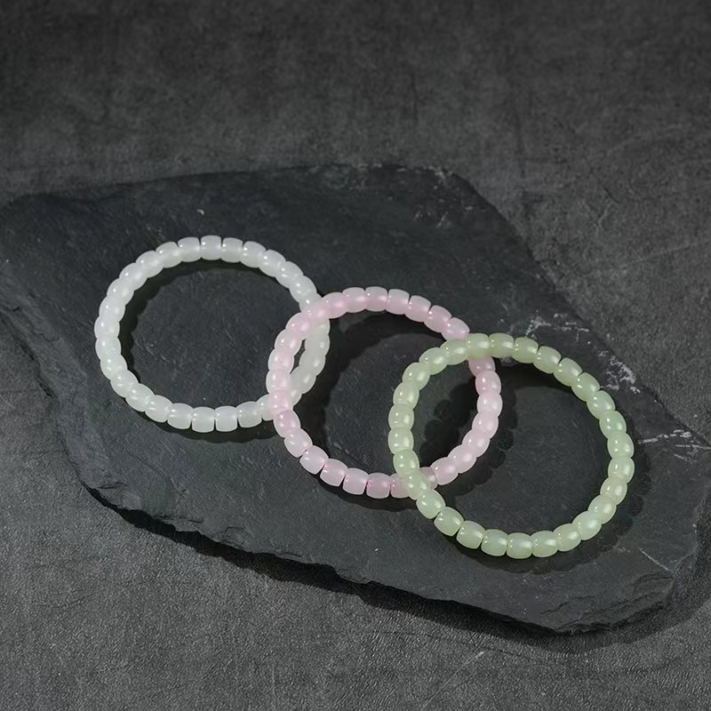 【鑫浩矿业】-双11专属卡7-6极限弧和田玉手串3条组合