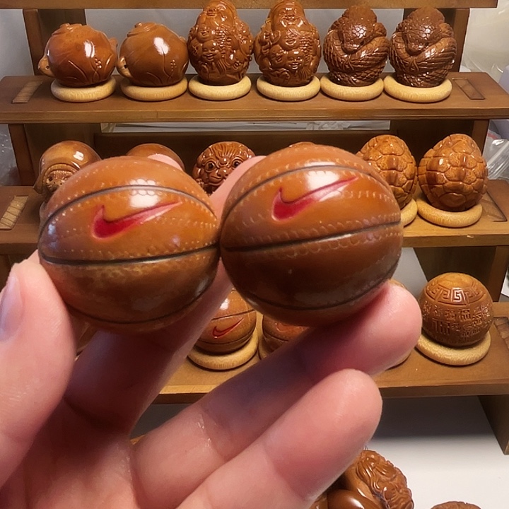 大***伟橄榄核手串/手链福利款篮球3.7