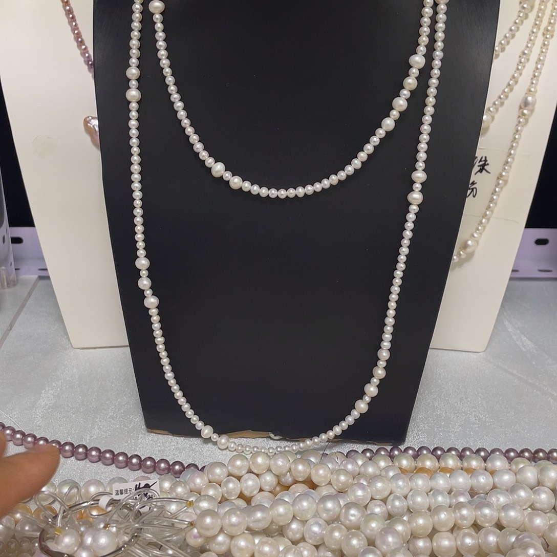 火***吧淡水珍珠颈饰合金