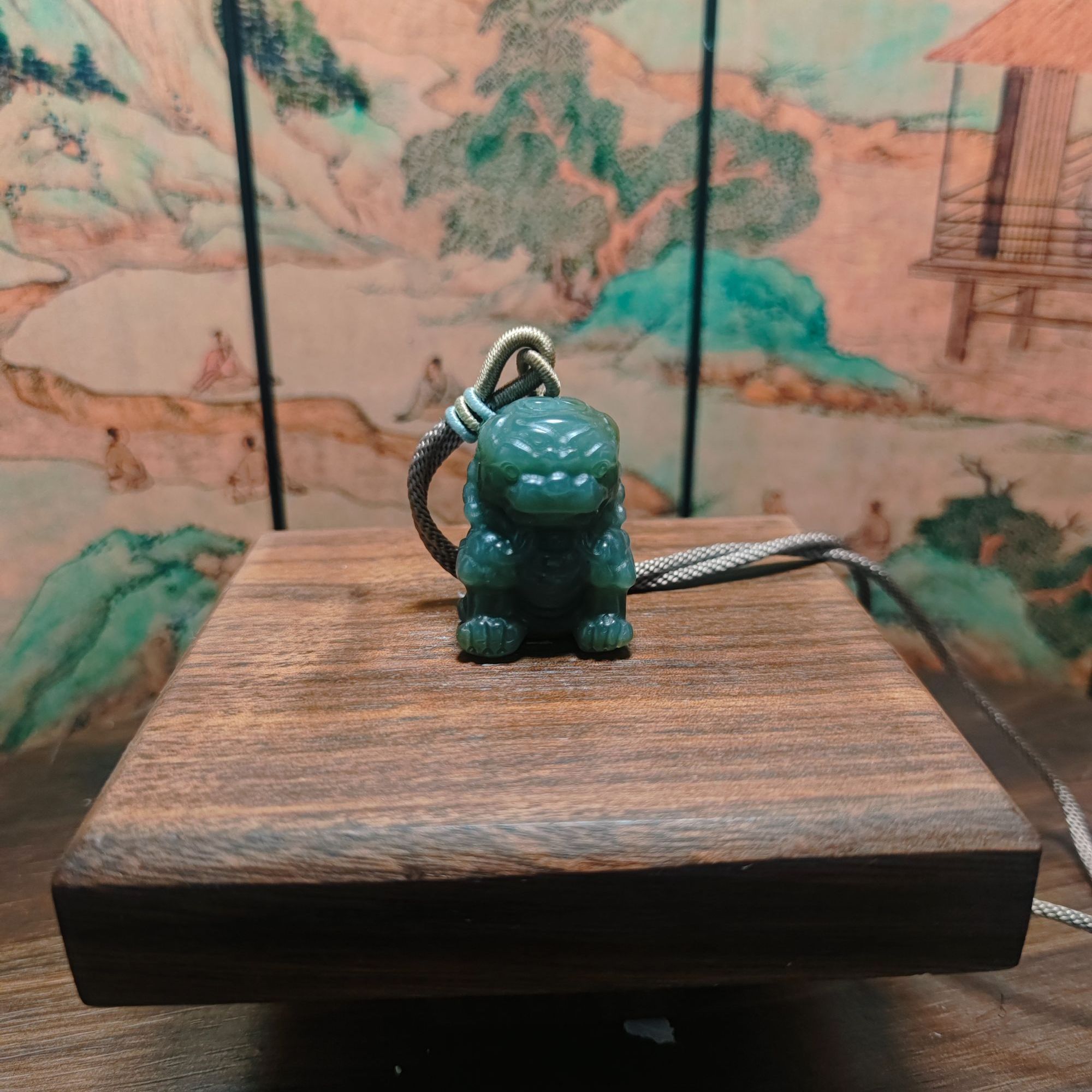 W和田玉醒狮吊坠0656