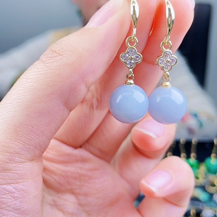 翡翠耳饰未镶嵌饰品