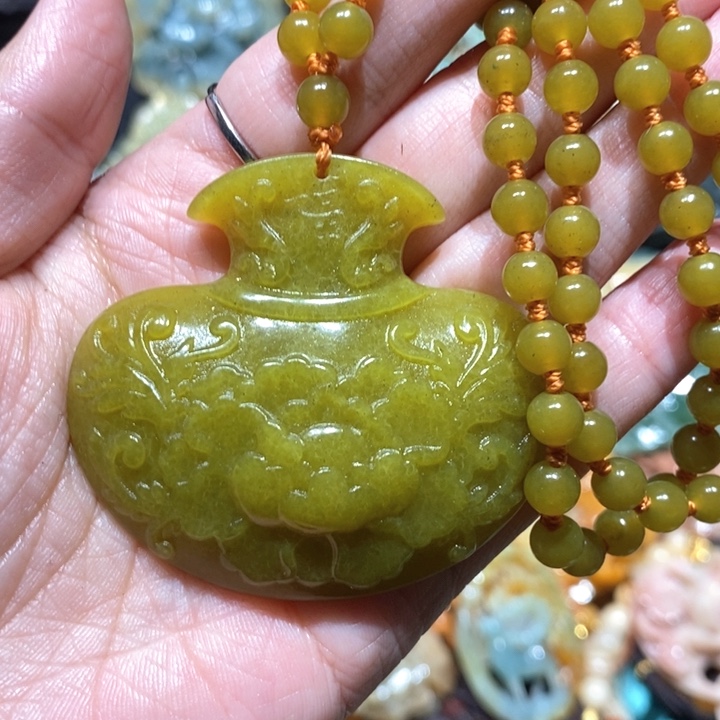 岫玉毛衣链未镶嵌