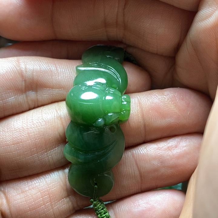 和田玉（碧玉）挂件未镶嵌