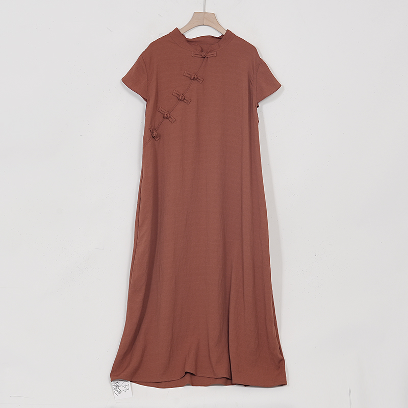 【蓉哥出品】旗袍盘扣连衣裙X33